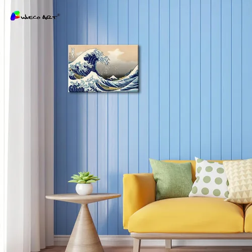 Miniatura 3 de Wieco Art Impresiones en Lienzo Arte para Pared Imagen de Playa y Océano Pinturas para la Decoración del Hogar y la Oficina Decoración de Pared La