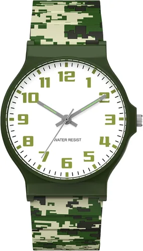 Miniatura 12 de Reloj analógico para niños y niñas, resistente al agua hasta 30M, reloj deportivo para niños, fácil de leer, con esfera fina, correa suave