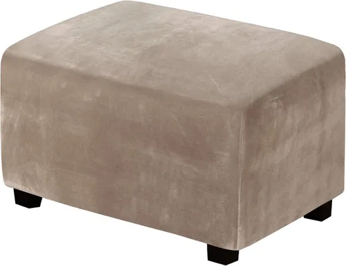 Miniatura 42 de H.Versailtex. - Funda de terciopelo elástico ajustable, rectangular, para taburete o caja de almacenamiento,1 pieza, elástica, ajustable