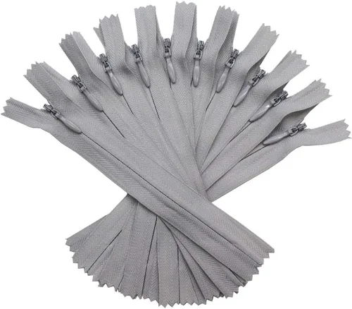 Miniatura 11 de YaHoGa 10 cremalleras invisibles de 4 pulgadas ocultan cremalleras para costura, vestidos, prendas, ropa, almohadas, sastres, manualidades