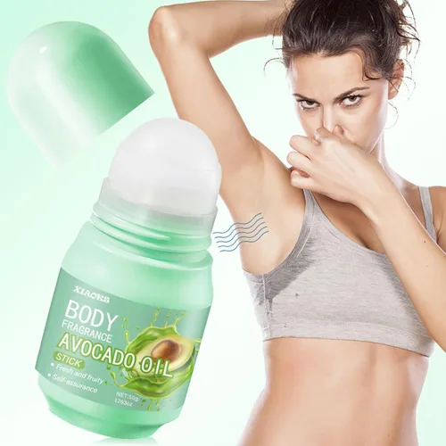Miniatura 5 de Desodorante de 72 horas para mujeres y hombres, aromas de aguacate, hidratante y nutritivo, diseño compacto portátil para el trabajo/fechas/hogar