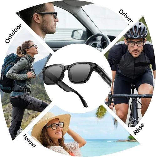 Miniatura 9 de Lentes inteligentes Ai con cámara, grabación de fotos y video HD 4K 8MP con traducción en tiempo real/reconocimiento de objetos/voz