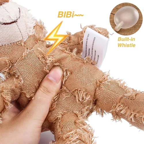 Miniatura 5 de Oso robusto indestructible 2023, tamaño grande, juguetes para perros, compañero de perro para masticadores pesados, juguetes chirriantes duraderos