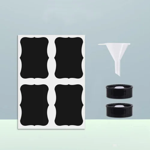 Miniatura 4 de Bontip - Botella de vidrio con atomizador, juego de botellas de vidrio con atomizador y accesorios para limpiadores de ventanas no tóxicos, Azul