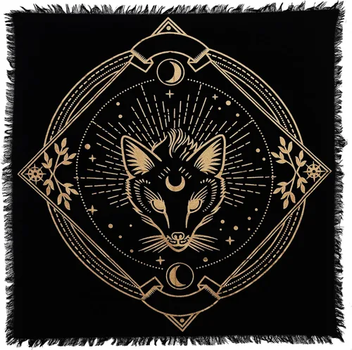 Miniatura 18 de Indian Consigners Paño de altar celta pentagrama brujería Alter Tarot Spread Top Cloth Wiccan Square Spiritual 18 por 18 Sagrado