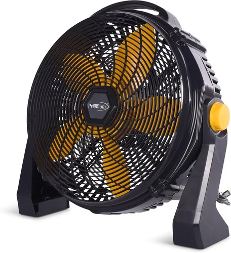 Premium Ventilador de piso o pared de grado industrial de 20 pulgadas, fácil de montar en la pared o sentarse en el suelo, mantiene fresco y