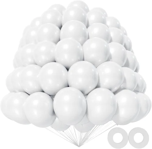 Miniatura 63 de 200 globos de 5 pulgadas, colores surtidos, pequeños globos de látex arcoíris para fiesta, cumpleaños, baby shower, aniversario, festival