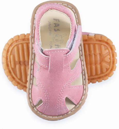 Miniatura 2 de WILLFUN Sandalias chirriantes de verano para bebé, niño, niña, suela de goma de primera calidad, puntera cerrada, antideslizantes, zapatos