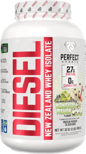 Miniatura 32 de PERFECT SPORTS Diesel 100% aislado de proteína de suero de Nueva Zelanda Endulzado con stevia, sin ingredientes artificiales, apto para dieta Keto