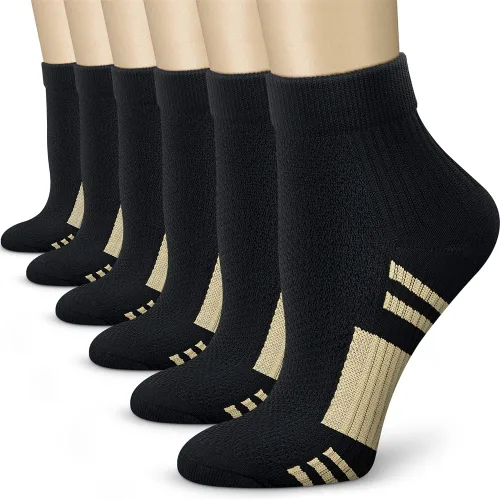 CHARMKING Calcetines de compresión para mujeres y hombres, circulación de 15 a 20 mmHg, lo mejor para atletismo, correr, ciclismo, enfermera, uso
