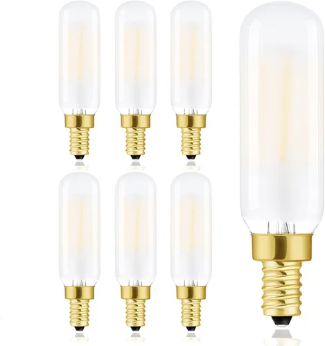 Miniatura 9 de Bombilla LED T6 esmerilada E12 regulable Edison 25W blanco suave 3000K E12 bombillas incandescentes equivalentes a T6.5 bombilla de filamento LED