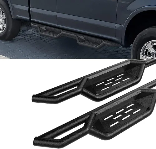 Miniatura 4 de HD Ridez Estribos de rueda a rueda, estilo desplegable, escalón lateral compatible con Ford F150 Super Cab 2015-2024 con caja de 6.5 pies y F-250