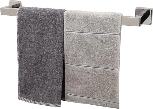 Miniatura 27 de TocTen Toallero de Baño - Base Cuadrada Engrosada SUS304 Barra de Toallas de Acero Inoxidable para Baño, Accesorios de Baño Varilla de Toallas