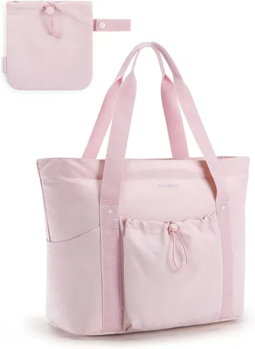 BAGSMART Women Foldable Tote Bag, Large Tote Bag for School Shoulder Bag Handbag for Travel, Work, Beach, Gym, Shop
