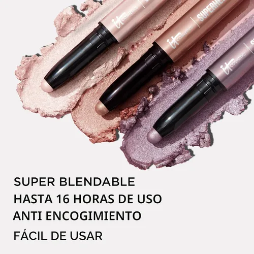 Miniatura 3 de IT Cosmetics Superhero Delineador de ojos en barra resistente al agua de larga duración, mezclable en crema con imprimación incorporada, adecuado