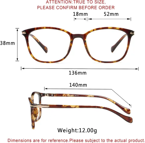 Miniatura 6 de LifeArt Lentes de bloqueo de luz azul, antifatiga ocular, anteojos de lectura para computadora, gafas de TV para hombres y mujeres 01_Nola_Tortoise