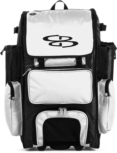 Miniatura 97 de Boombah Rolling Superpack - Bolsa para equipo de béisbol/sóftbol, varios colores, mango telescópico y capacidad para 4 murciélagos, versión