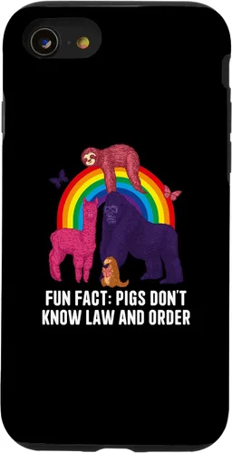 Miniatura 13 de iPhone 15 Pigs Dont Know Law and Order Funny Animal Pun Humor Case
