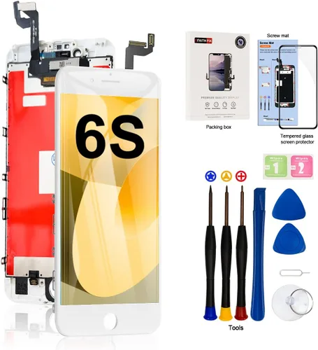 Miniatura 24 de EFAITHFIX para iPhone 8/SE 2020 Reemplazo de pantalla LCD blanca de 4.7 pulgadas, marco de montaje de pantalla táctil 3D, digitalizador con kit