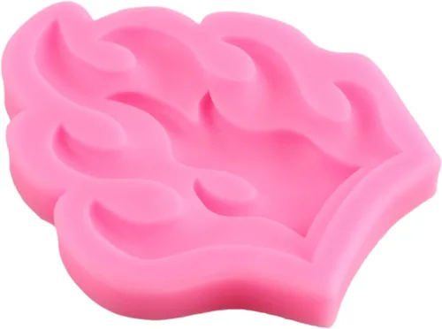 Miniatura 9 de ZiXiang Molde de fondant de llama, molde redondo de silicona, moldes de silicona para fuego caliente, moldes de bandera de rueda de camión