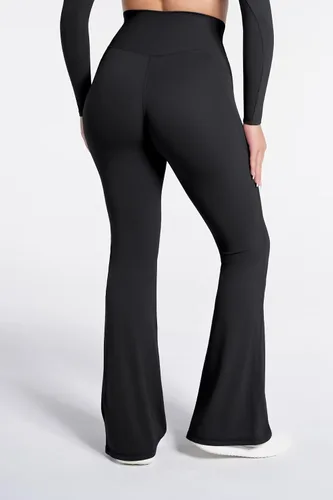 Miniatura 5 de Sunzel Leggings acampanados, pantalones deportivos y cruzados para yoga, con control de abdomen, cintura alta y piernas anchas