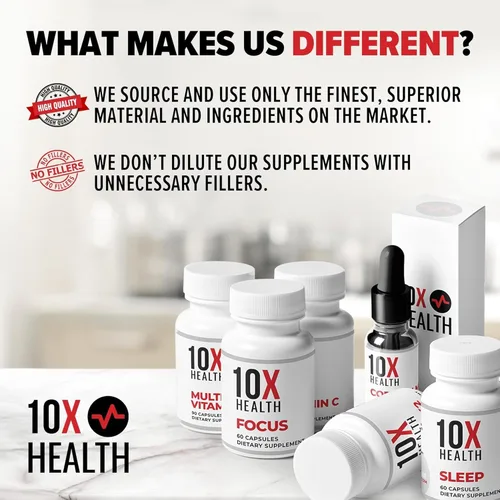 Miniatura 7 de 10X Health Suplemento de berberina de 500 mg – Contiene suplemento de dihidroberberina para una mejor absorción – Apoya los suplementos de salud