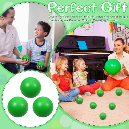 Miniatura 4 de Pelotas de espuma verde para aliviar el estrés para niños y adultos, juguetes sensoriales para aliviar la ansiedad, TDAH, autismo (verde)