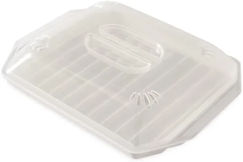 Nordic Ware Estante para tocino con tapa, 10.25x8x2 pulgadas