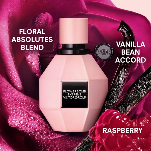 Miniatura 2 de Viktor&Rolf - Flowerbomb Extreme - Perfume Eau de Parfum Intenso para Mujer - Intenso y Floral - Con Frambuesa, Jazmín, Rosa, Flor de Naranjo