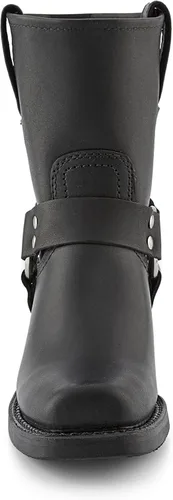 Miniatura 8 de Frye Arnés 8R Botas para mujer hechas de cuero italiano lavado y engrasado con construcción Goodyear Welt, suela de goma y tacón de cuero apilado