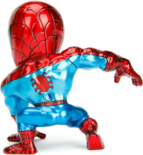 Miniatura 4 de Jada Toys Marvel - Figura clásica de Spiderman de 4 pulgadas, color rojo, talla única