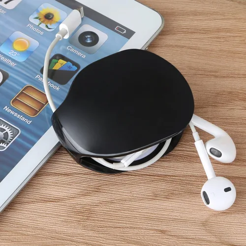 Miniatura 2 de stargoldenbell Enrollador automático de cables, ama de llaves de almacenamiento de cables, organizador de cables retráctil para cables USB, cable