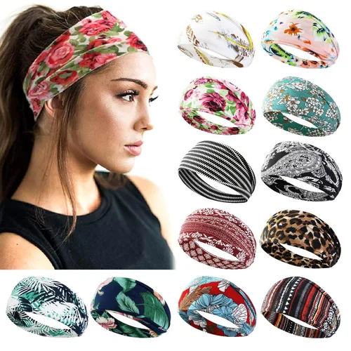 Miniatura 4 de AKTVSHOW Diademas Negras para Mujeres Banda Antideslizante para la Cabeza para el Cabello de Mujer Bandas Anchas Gruesas para el Sudor del Cabello