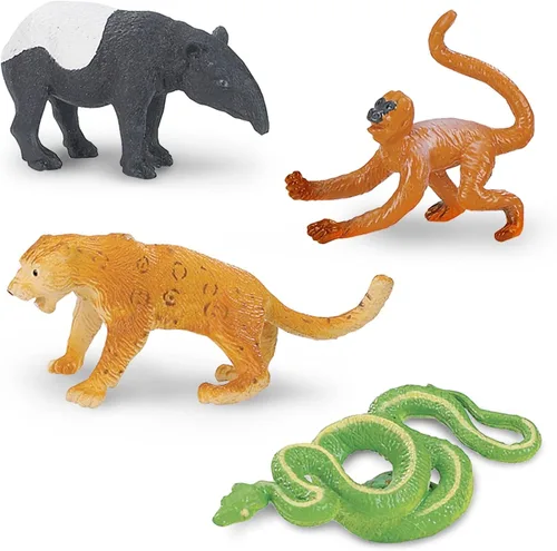 Miniatura 6 de Tubo de figuras TOOB® de la selva lluviosa, de la marca Safari Ltd.