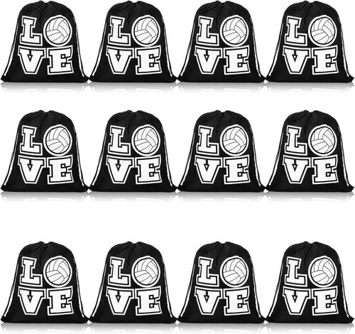 Miniatura 14 de Shappy 12 bolsas de baloncesto con cordón, pequeñas bolsas deportivas a granel, mochila para golosinas para bailes, fiestas de cumpleaños, regalos