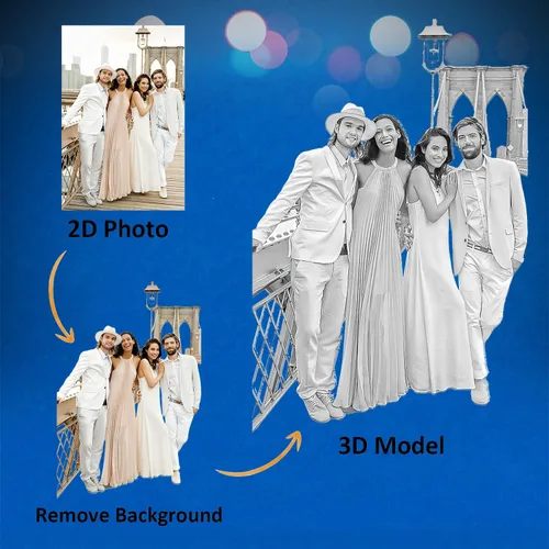 Miniatura 6 de HAN'S LASER Foto de cristal 3D, regalos personalizados con tu propia foto para mujer, esposa, mamá, papá, novia, padre, marido, gran aniversario
