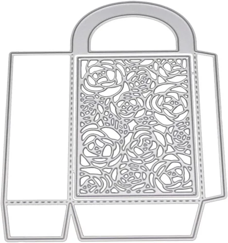 Caja 3D Troqueles de corte de metal Plantillas DIY álbum de recortes Sello de tarjetas de papel en relieve troqueles para hacer tarjetas en