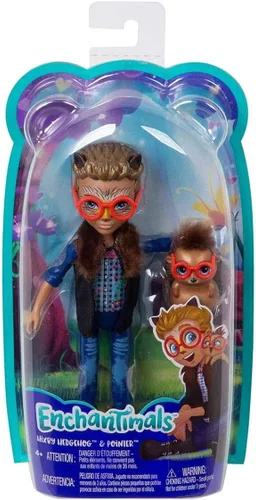 Miniatura 9 de Enchantimals Muñeca de loro Peeki y figura de animal brillante
