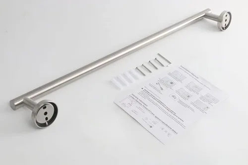 Miniatura 7 de TocTen - Barra de toalla de baño. Soporte de toalla de baño de acero inoxidable grueso SUS304, barra de toalla resistente para cuarto de baño