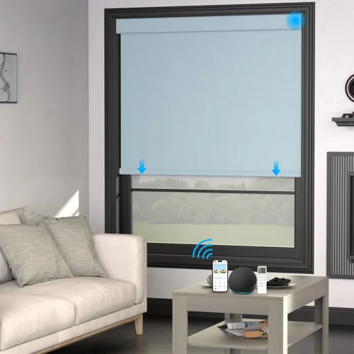 Miniatura 13 de MYshade Persianas enrollables personalizadas para ventana, persianas enrollables para ventanas con cable, bloqueo solar, protección de privacidad