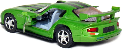 Miniatura 3 de KiNSMART - Dodge Viper GTR-S Escala 1:36 5 pulgadas, modelo de metal fundido a presión de juguete Super Sports Race Car (verde)