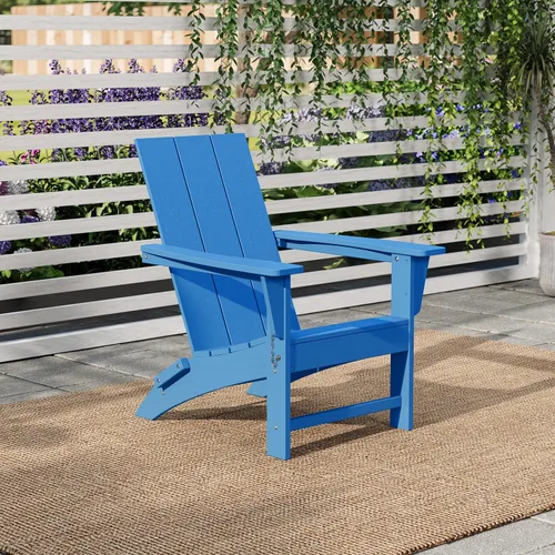 Miniatura 20 de Costaelm Sillas para hoguera, silla al aire libre HDPE silla Adirondack, moderna silla de porche de patio, porche delantero patio trasero, sillas