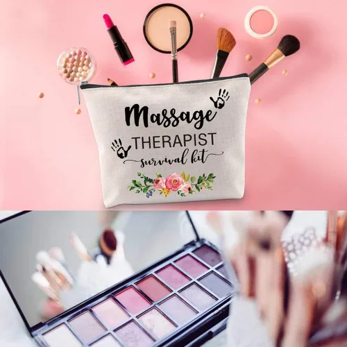 Miniatura 5 de WCGXKO Kit de supervivencia para terapeuta de masaje, bolsa de maquillaje y regalo de graduación, Varios colores, Masajista