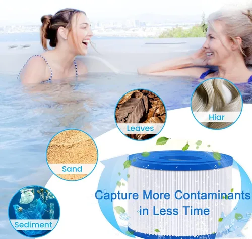 Miniatura 4 de KGC Paquete de 2 filtros de bañera de hidromasaje tipo VI compatibles con filtros Coleman Salu spa Lay-Z-Spa, repuesto para cartuchos de filtro