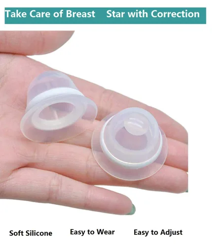 Miniatura 5 de 2 pares de pezones correctores de pezones para pezones planos invertidos para lactancia materna recién nacida bebé madre o mujeres chupan el pecho