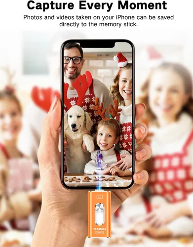 Miniatura 8 de Memoria Stick de 256 GB para iPhone Flash Drive, almacenamiento de teléfono para fotos y videos, copia de seguridad de archivos, compatible