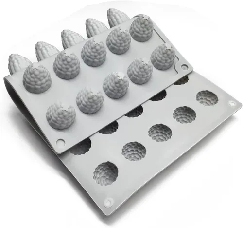 Miniatura 6 de mostsom Molde de Silicona 3D de Frambuesa de 35 Cavidades para Fondant Chocolate Dulces Pasta de Goma Arcilla Polimérica Resina Cocina Horneado