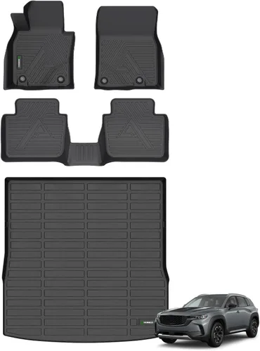 Miniatura 29 de ANBINGO® Alfombrillas de Piso para 2024 2025 CX-90 y CX90 PHEV (Híbrido Enchufable) 6 y 7 Asientos 2da Fila Asiento de Capitán o Asiento Tipo Cubo