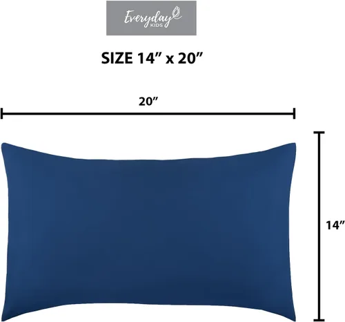 Miniatura 7 de Paquete de 2 fundas de almohada de viaje para niños pequeños - 100% microfibra suave, transpirable e hipoalergénica - Fundas de almohada para niños