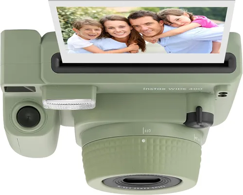 Miniatura 3 de Cámara instantánea Fujifilm Instax Wide 400 + estuche para cámara + 4 pilas AA + álbum de fotos, lápiz limpiador (20 hojas)